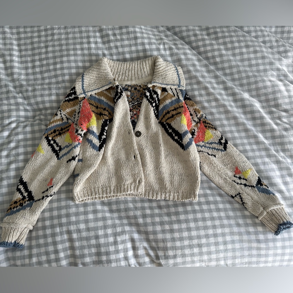 Anthropologie Pilcro Aztec Cardigan